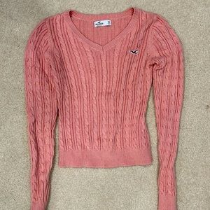 Hollister XS peach pink knitted sweater